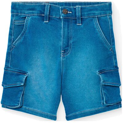 Boboli Knit Denim Bermuda Shorts 140 NAVY 140 Boboli Knit Denim Bermuda Shorts 140 NAVY 140