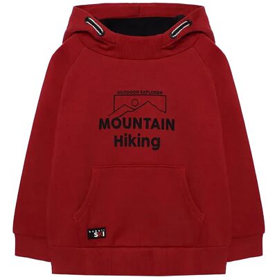 Boboli Fleece With Hood Sweatshirt 98 SCARLET 98 Boboli Fleece With Hood Sweatshirt 98 SCARLET 98