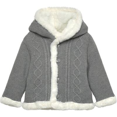 Boboli Jacket Reversible For Baby -Bci 80 GREY 80 Boboli Jacket Reversible For Baby -Bci 80 GREY 80