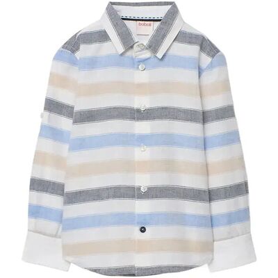 Boboli Shirt Linen Striped For Boy -Bci 122 STRIPES 122 Boboli Shirt Linen Striped For Boy -Bci 122 STRIPES 122