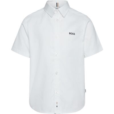 Boss Short Sleeve Shirt 104 WHITE BLACK 104 Boss Short Sleeve Shirt 104 WHITE BLACK 104