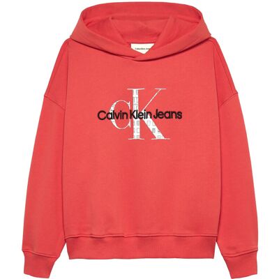 Calvin Embro Logo Hoodie 164 VERMILION 164 Calvin Embro Logo Hoodie 164 VERMILION 164
