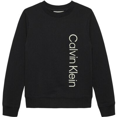 Calvin Terry Side Graphic Cn Sweatshirt 128 CK BLACK 128 Calvin Terry Side Graphic Cn Sweatshirt 128 CK BLACK 128