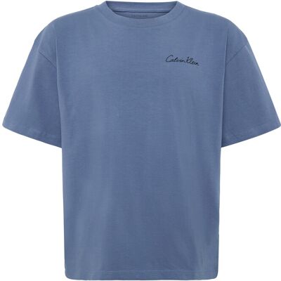 Calvin Polaroid Aw S/S T-Shirt 140 SATIN BLUE 140 Calvin Polaroid Aw S/S T-Shirt 140 SATIN BLUE 140