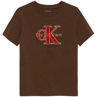 Calvin Msw Monologo S/S T-Shirt 140 LEGACY BROWN 140 Calvin Msw Monologo S/S T-Shirt 140 LEGACY BROWN 140