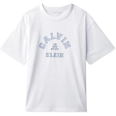 Calvin Varsity Graphic T-Shirt S/S 152 BRIGHT WHITE 152 Calvin Varsity Graphic T-Shirt S/S 152 BRIGHT WHITE 152