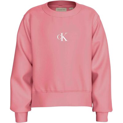 Calvin Ck Logo Cn Fleece Sweatshirt 164 BRANDIED APRICOT 164 Calvin Ck Logo Cn Fleece Sweatshirt 164 BRANDIED APRICOT 164
