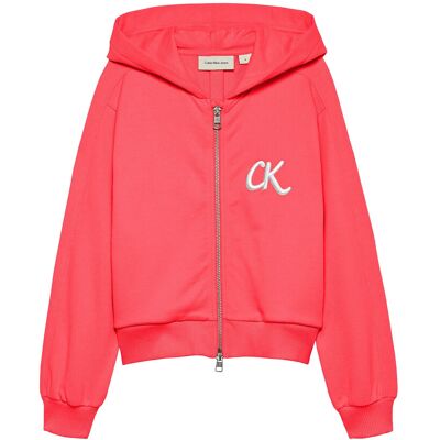 Calvin Terry Zip Up Hoodie 116 TEABERRY 116 Calvin Terry Zip Up Hoodie 116 TEABERRY 116