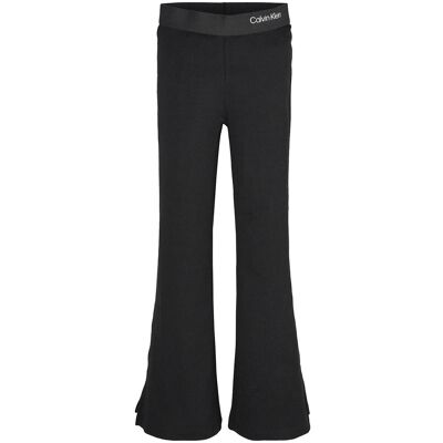 Calvin Rib Flare Pant 104 CK BLACK 104 Calvin Rib Flare Pant 104 CK BLACK 104
