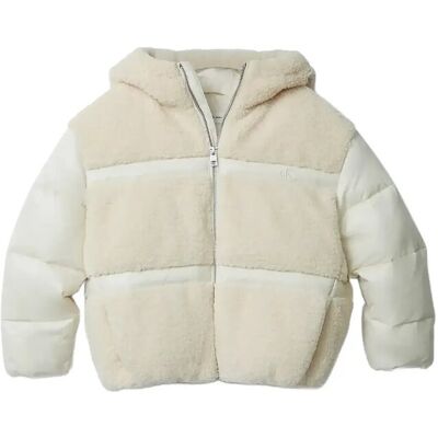 Calvin Teddy Shiny Puffer Jacket 164 WHITECAP GRAY 164 Calvin Teddy Shiny Puffer Jacket 164 WHITECAP GRAY 164