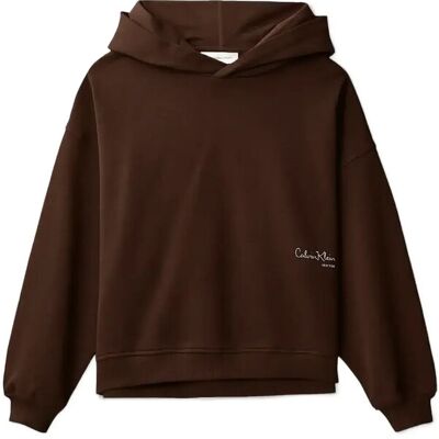 Calvin Signature Aw Hoodie 140 LEGACY BROWN 140 Calvin Signature Aw Hoodie 140 LEGACY BROWN 140