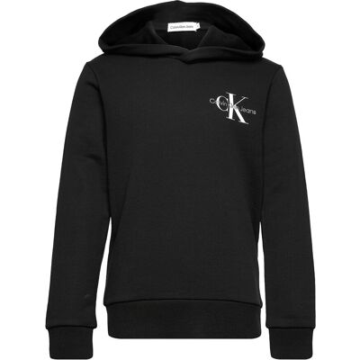 Calvin Small Monogram Hoodie 140 CK BLACK 140 Calvin Small Monogram Hoodie 140 CK BLACK 140