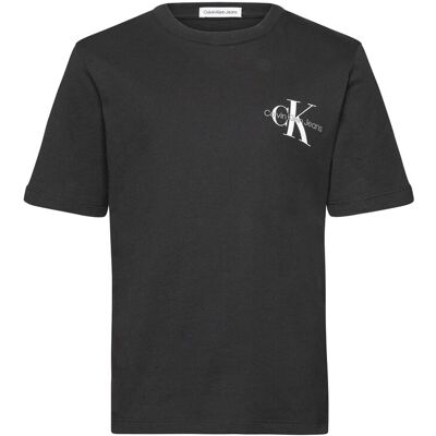 Calvin Chest Monogram T-Shirt 128 CK BLACK 128 Calvin Chest Monogram T-Shirt 128 CK BLACK 128