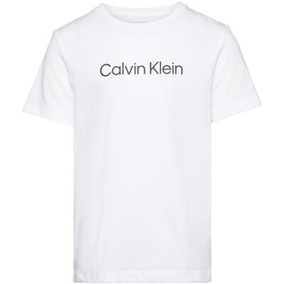 Calvin Inst. Logo Ss T-Shirt 140 BRIGHT WHITE 140 Calvin Inst. Logo Ss T-Shirt 140 BRIGHT WHITE 140