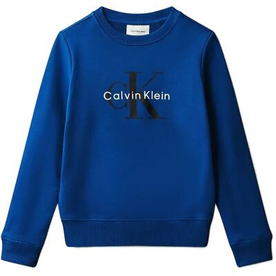 Calvin Ck Monogram Terry Cn Sweatshirt 128 ADMIRAL BLUE 128 Calvin Ck Monogram Terry Cn Sweatshirt 128 ADMIRAL BLUE 128