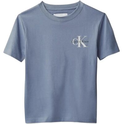 Calvin Chest Mono Logo Ss T-Shirt 116 INFINITY 17-4015 TCX 116 Calvin Chest Mono Logo Ss T-Shirt 116 INFINITY 17-4015 TCX 116
