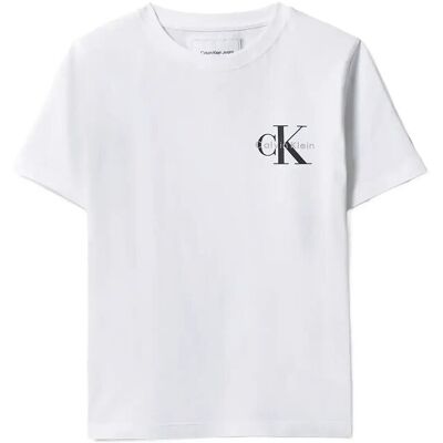 Calvin Chest Mono Logo Ss T-Shirt 116 WHITE 11-0601 TCX 116 Calvin Chest Mono Logo Ss T-Shirt 116 WHITE 11-0601 TCX 116