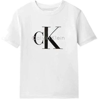 Calvin Ck Mono Logo Ss T-Shirt 116 WHITE 11-0601 TCX 116 Calvin Ck Mono Logo Ss T-Shirt 116 WHITE 11-0601 TCX 116