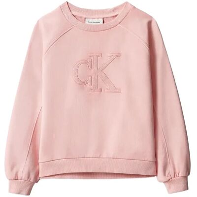 Calvin Ck Logo Sweatshirt 164 QUARTZ PINK 14-1714 TCX 164 Calvin Ck Logo Sweatshirt 164 QUARTZ PINK 14-1714 TCX 164