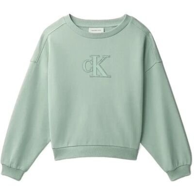 Calvin Ck Crewneck Sweatshirt 140 JADEITE 16-5304 TCX 140 Calvin Ck Crewneck Sweatshirt 140 JADEITE 16-5304 TCX 140