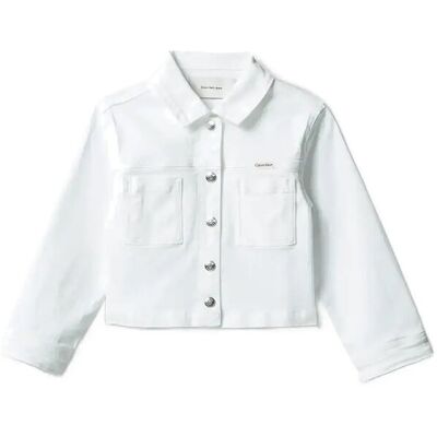 Calvin White Denim Jacket 128 WHITE 128 Calvin White Denim Jacket 128 WHITE 128