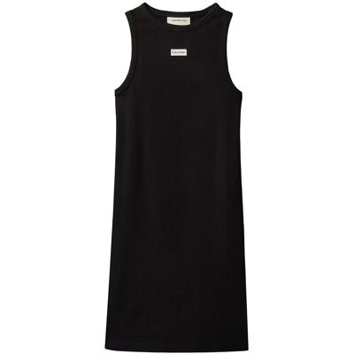 Calvin Rib Sleeveless Dress 164 CK BLACK 164 Calvin Rib Sleeveless Dress 164 CK BLACK 164