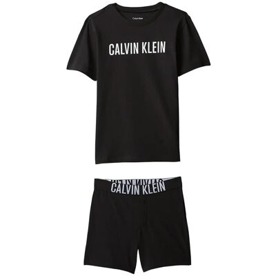 Calvin Knit Pj Set (Ss+Short) 140-152 CKBLACK CKBLACK 140-152 Calvin Knit Pj Set (Ss+Short) 140-152 CKBLACK CKBLACK 140-152