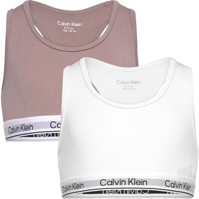 Calvin 2Pk Bralette 152-164 BRIGHTWHITE DUSTEDFOX 152-164 Calvin 2Pk Bralette 152-164 BRIGHTWHITE DUSTEDFOX 152-164