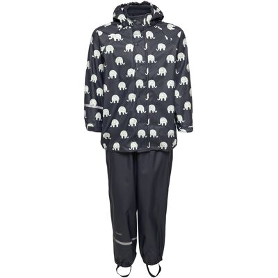 CeLaVi Rainwear Set Elephant Aop - Pu 68-74 DARK NAVY 68-74 CeLaVi Rainwear Set Elephant Aop - Pu 68-74 DARK NAVY 68-74