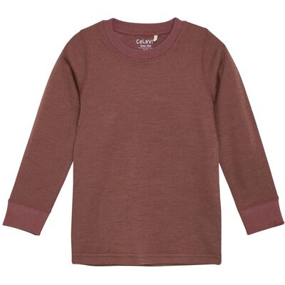 CeLaVi Blouse Ls - Solid 140 MARRON 140 CeLaVi Blouse Ls - Solid 140 MARRON 140