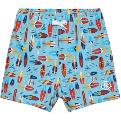 Color Kids Swim Shorts, Aop 116 CERULEAN 116 Color Kids Swim Shorts, Aop 116 CERULEAN 116