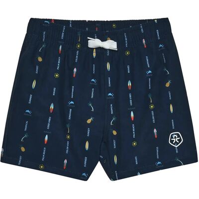 Color Kids Swim Shorts, Aop 122 DRESS BLUES 122 Color Kids Swim Shorts, Aop 122 DRESS BLUES 122