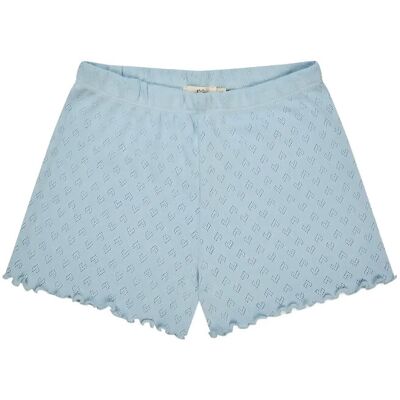 Copenhagen Colors Pointelle Heart Shorts 116 DUSTY BLUE 116 Copenhagen Colors Pointelle Heart Shorts 116 DUSTY BLUE 116