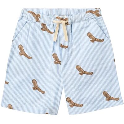 Copenhagen Colors Seersucker Shorts W. Emb 122 SKY BLUE W CREAM STRIPE 122 Copenhagen Colors Seersucker Shorts W. Emb 122 SKY BLUE W CREAM STRIPE 122