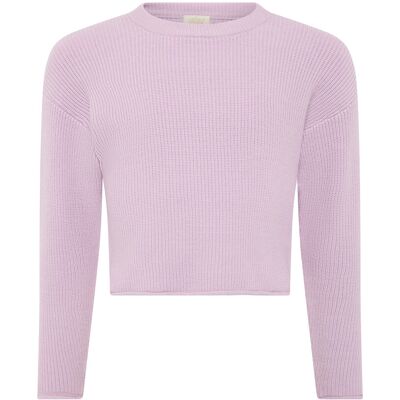 Creamie Pullover Knit 110 LAVENDER FROST 110 Creamie Pullover Knit 110 LAVENDER FROST 110