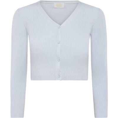 Creamie Cardigan Rib 98 HEATHER 98 Creamie Cardigan Rib 98 HEATHER 98