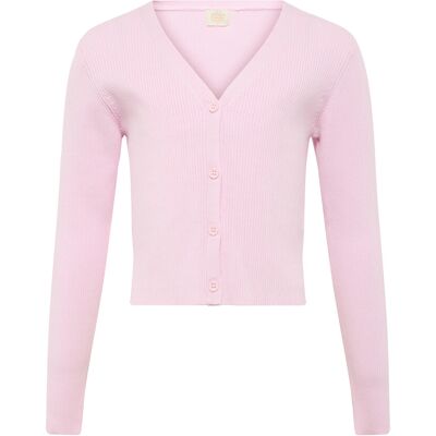 Creamie Cardigan Rib 164 ROSE PINK 164 Creamie Cardigan Rib 164 ROSE PINK 164