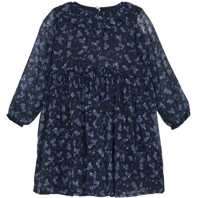 Creamie Dress Flower Dobby 98 BEL AIR BLUE 98 Creamie Dress Flower Dobby 98 BEL AIR BLUE 98