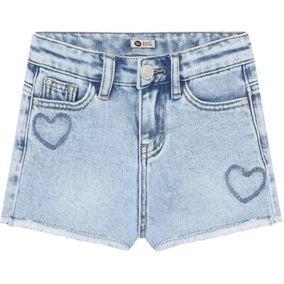 Daily 7 Denim Shorts Heart 140 BLUE DENIM 140 Daily 7 Denim Shorts Heart 140 BLUE DENIM 140