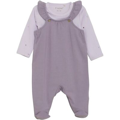 Fixoni Set W. Body And Romper Sweat 62 PURPLE ASH 62 Fixoni Set W. Body And Romper Sweat 62 PURPLE ASH 62