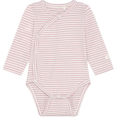 Fixoni Wrap Body Ls Rib 56 BLEACHED MAUVE 56 Fixoni Wrap Body Ls Rib 56 BLEACHED MAUVE 56