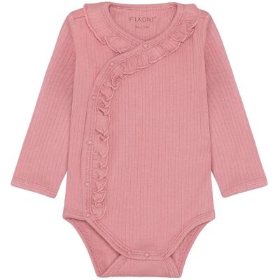 Fixoni Wrap Body Ls Rib 62 DUSTY ROSE 62 Fixoni Wrap Body Ls Rib 62 DUSTY ROSE 62