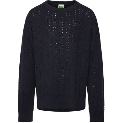 FUB Structure Sweater 110 DARK NAVY 110 FUB Structure Sweater 110 DARK NAVY 110