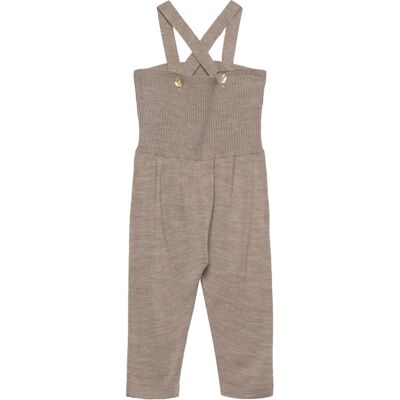 FUB Baby High Waist Overalls 56 OAT MELANGE 56 FUB Baby High Waist Overalls 56 OAT MELANGE 56