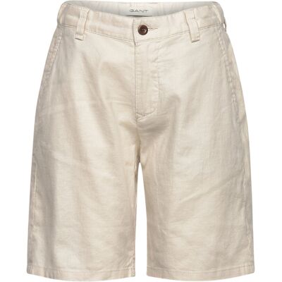 Gant Kids Gant Shield Linen Blend Shorts 128 CREAMED WHITE 128 Gant Kids Gant Shield Linen Blend Shorts 128 CREAMED WHITE 128