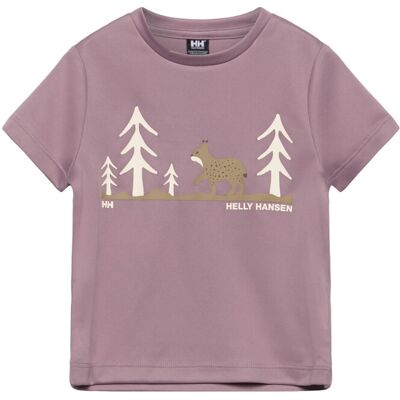 Barnens tekniska grafiska T-shirt Helly Hansen - Lila - Solskydd Barnens tekniska grafiska T-shirt Helly Hansen - Lila - Solskydd