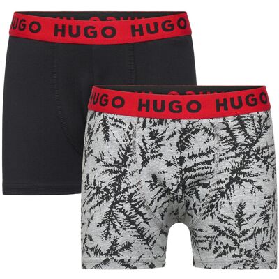 Hugo Kids Set Of 2 Boxer Shorts 114 BLACK 114 Hugo Kids Set Of 2 Boxer Shorts 114 BLACK 114