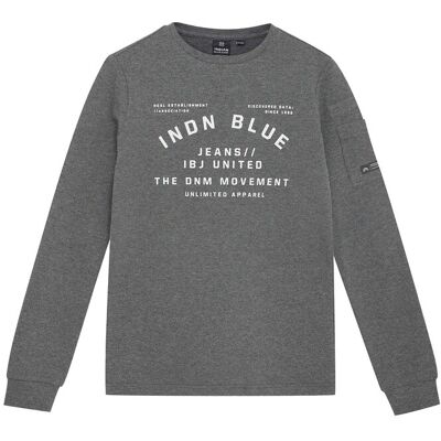 Indian Blue Jeans T-Shirt Longsleeve Indian Blue 152 DARK GREY MELANGE 152 Indian Blue Jeans T-Shirt Longsleeve Indian Blue 152 DARK GREY MELANGE 152