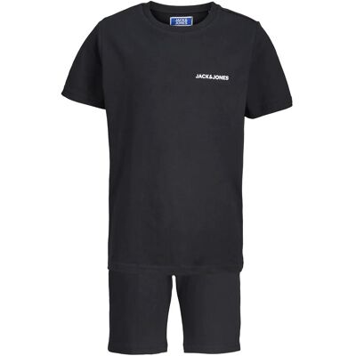 Jack & Jones Jaceverest Ss Tee And Shorts Set W Jnr 152 BLACK 152 Jack & Jones Jaceverest Ss Tee And Shorts Set W Jnr 152 BLACK 152