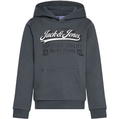 Jack & Jones Jjelogo Sweat Hood 2 Col 25/26 Noos Mni 104 STORMY WEATHER 104 Jack & Jones Jjelogo Sweat Hood 2 Col 25/26 Noos Mni 104 STORMY WEATHER 104